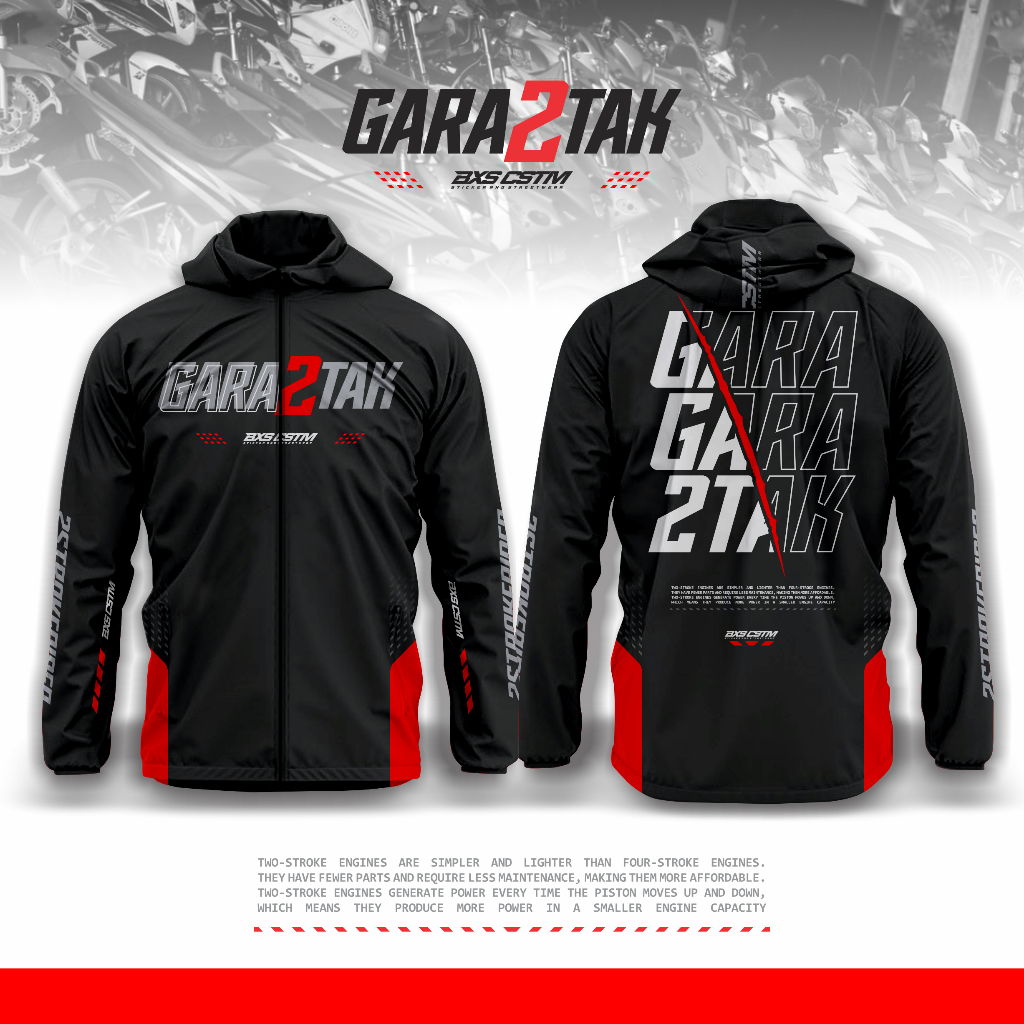 Jaket MOTOR JACKET 2STOKE PREMIUM สําหรับ RIDING TOURING SUNMORI BXS CUSTOM DESIGN ขนาดใหญ่ XXS-6XL