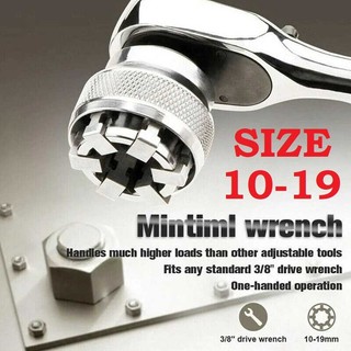 Kepala ADAPTER Kunci SHOCK Universal MULTISIZE Socket Bolt Fitting 10-19mm KUNCI SOK