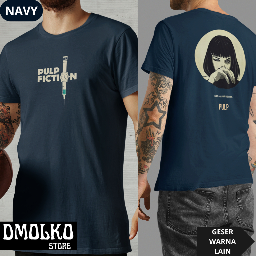 เสื้อยืด Movie Pulp Fiction 2 | ไซส์ S - 7XL | เสื้อยืดผู้ใหญ่และเสื้อยืดเด็ก | เสื้อยืด Bigsize | เ