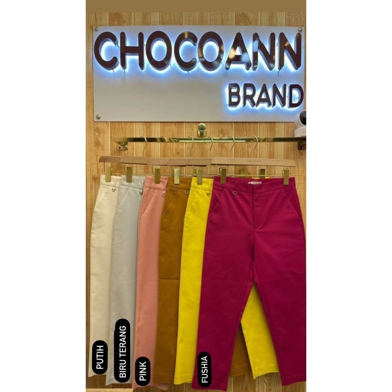 Bj - CHOCO ANN RING ZIPPER Pants 7/8 IMP BKK