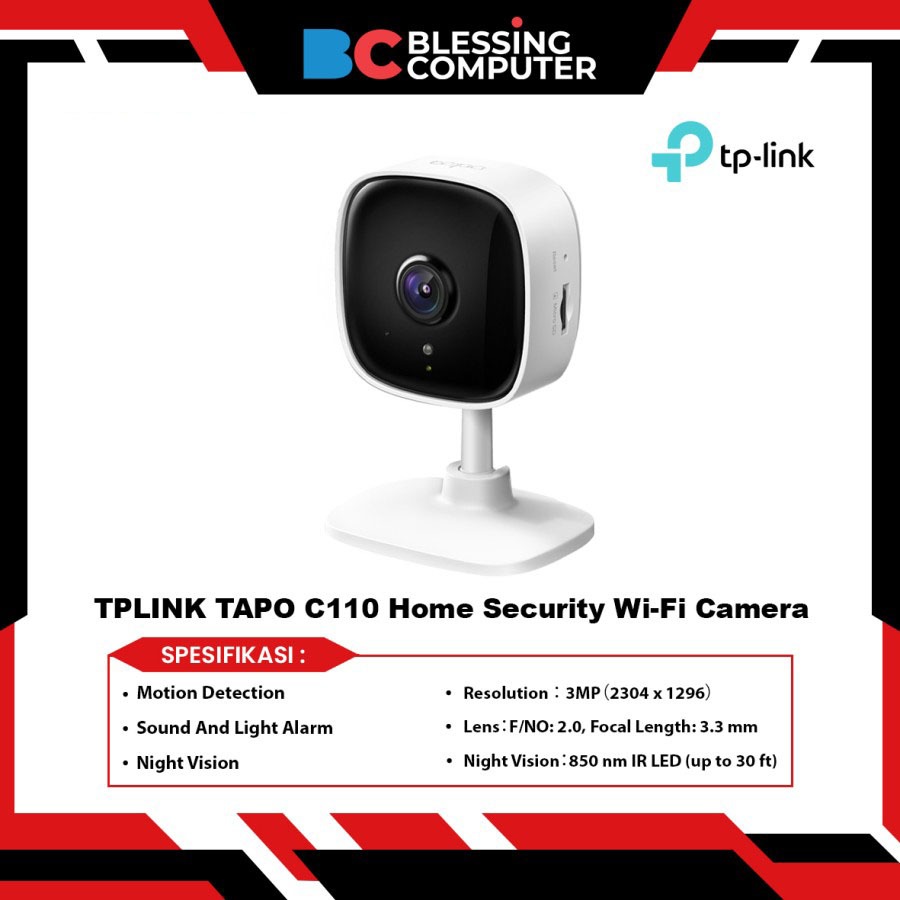 TPLINK TAPO C110 Home Security Wi-Fi Camera