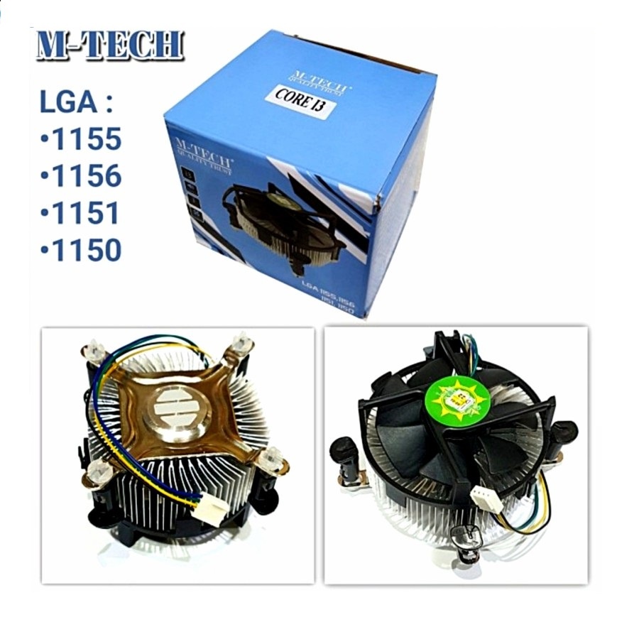 M-tech FAN CPU PROCESOR LGA 1156 1150 - 1151- 1155