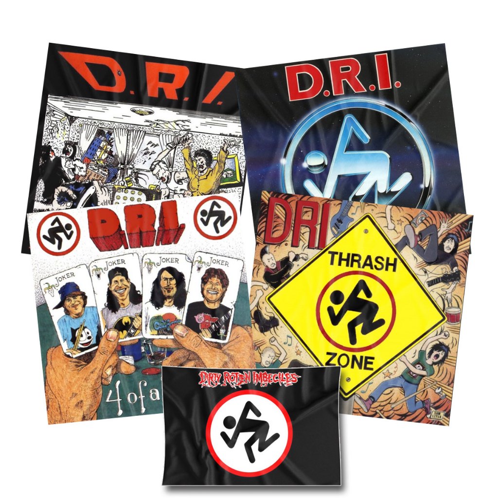 Dirty ROTTEN IMBECILES - DRI - ธงสิ่งทอ / ธงวง / โปสเตอร์ผ้า