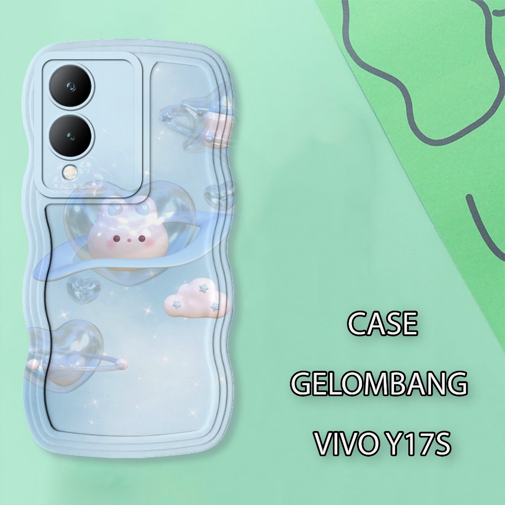Soft Case WAVE Hp VIIVO Y17S - เคสกล้อง Pro - เคสแฟชั่น Cute Motif - เคสโทรศัพท์มือถือและผิว - Silic