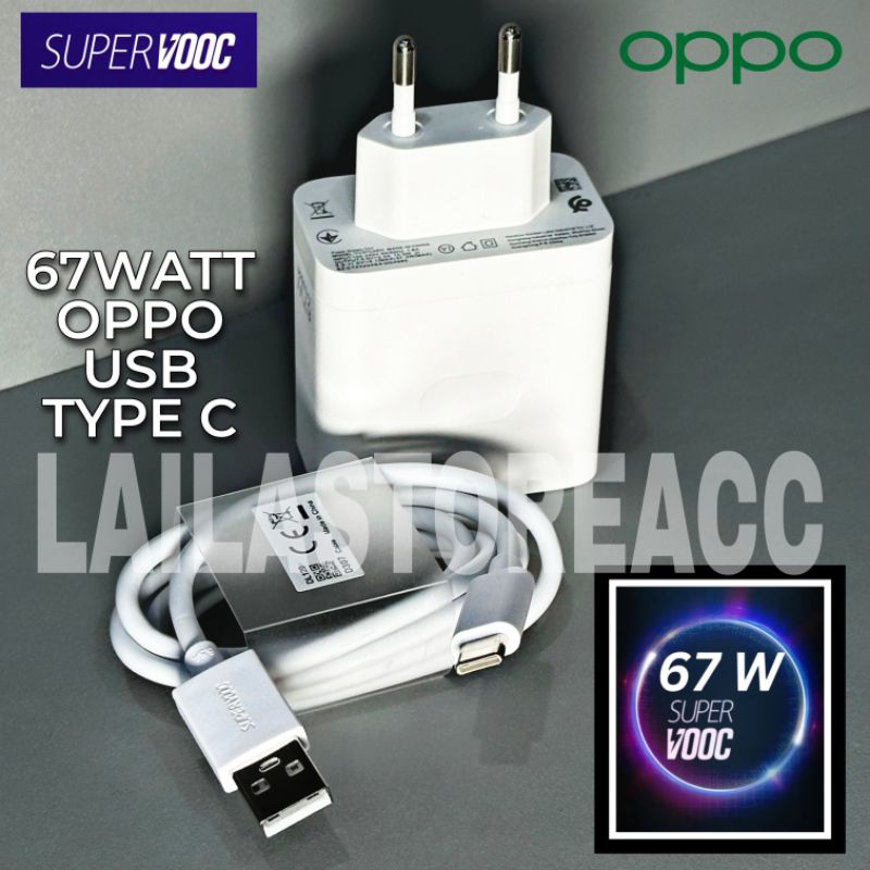 Charger Casan 67W Original 100% OPPO A78 A77S A98 Reno 5 6 7z 8T 10 11 5G NFC ค้นหา X50 Pro plus Ori