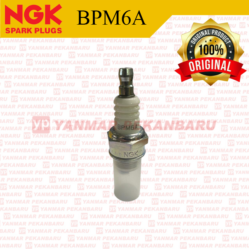 MESIN หัวเทียน NGK BPM6A ดั้งเดิมสําหรับเครื่องพ่นยาเลื่อยยนต์ เครื่องตัดหญ้า 2 จังหวะ