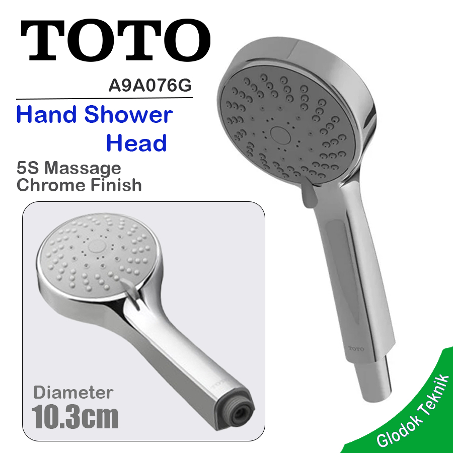 หัวฝักบัวสายอ่อน Toto A9A076G REI 5s Massage