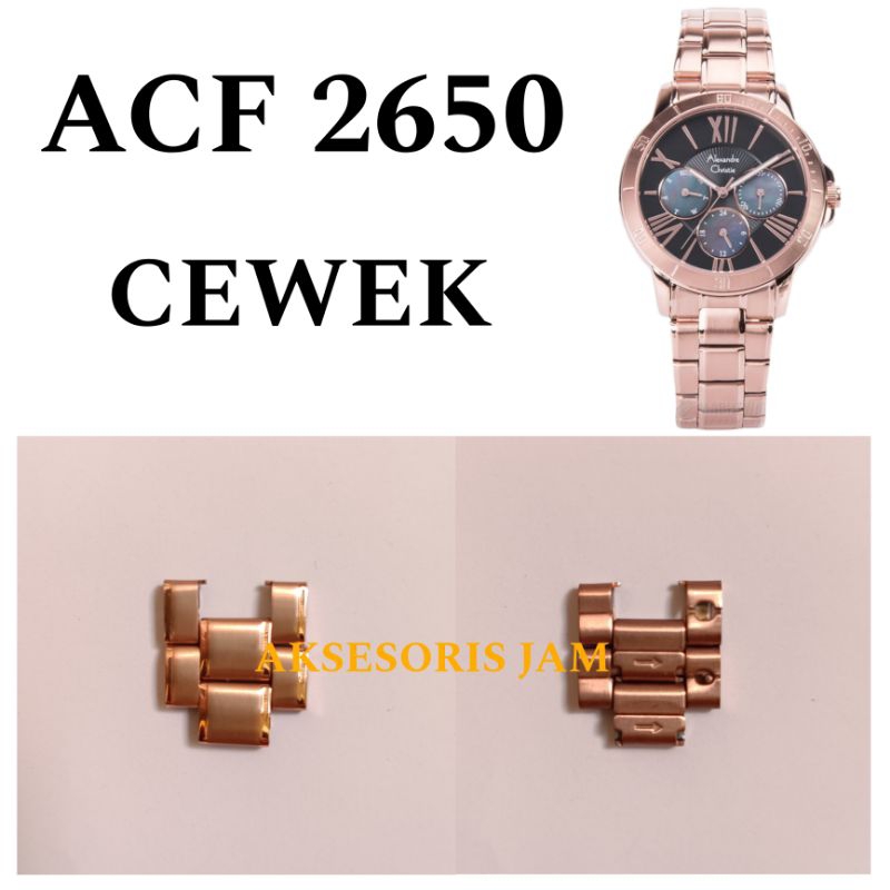 Alexandre Christie Original ACF 2650 Women 's Watch Strap Connection