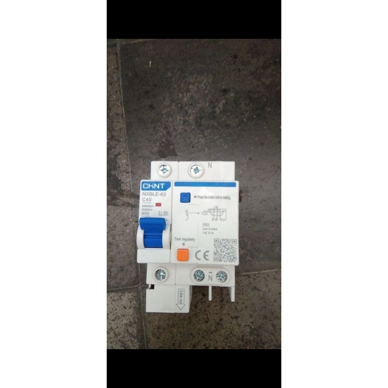 CHINT Elcb / mcb / rcbo 1 เฟส 40 คาง