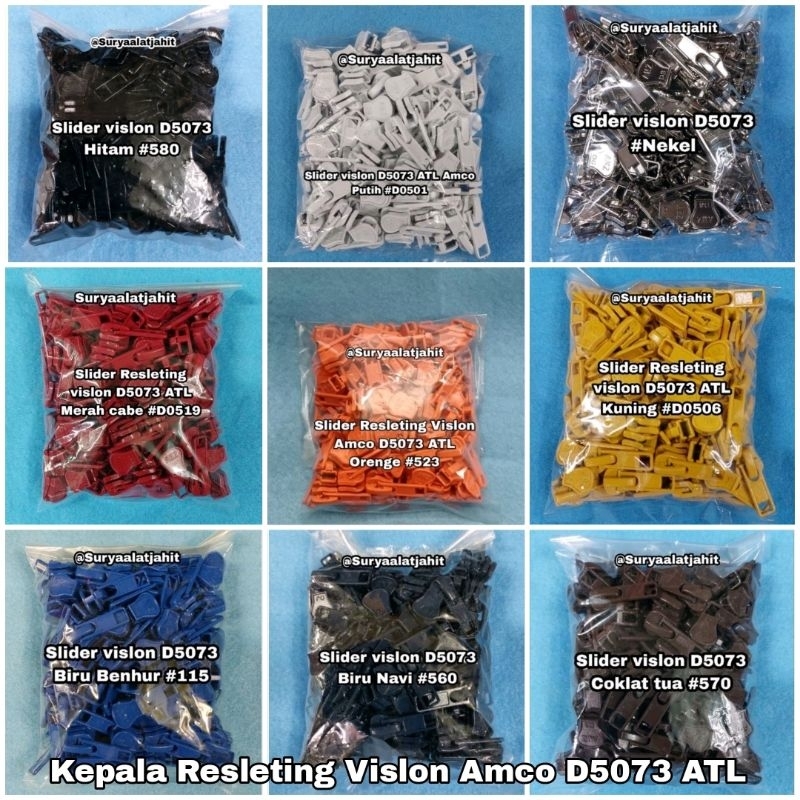 5A Vislon Amco D5073 Atl หัวซิป = rp. 60,000/50ชิ้น