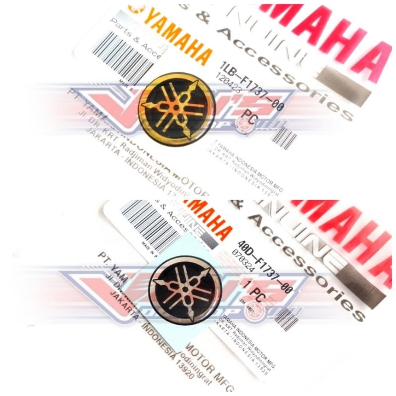 โลโก้ยาง Yamaha 2.5 ซม. สําหรับ Nmax 155, Aerox 155 และ Lexi 125/155 รถจักรยานยนต์ Yamaha อะไหล่แท้