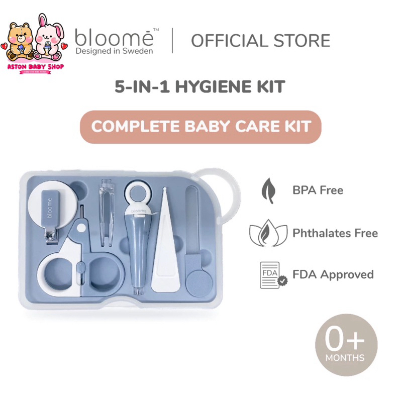 Bloome 5in1 Hygene Kit / ชุดแต่งเล็บเด็ก & เครื่องทําความสะอาดหู LED / เครื่องทําความสะอาดหูเด็กและก
