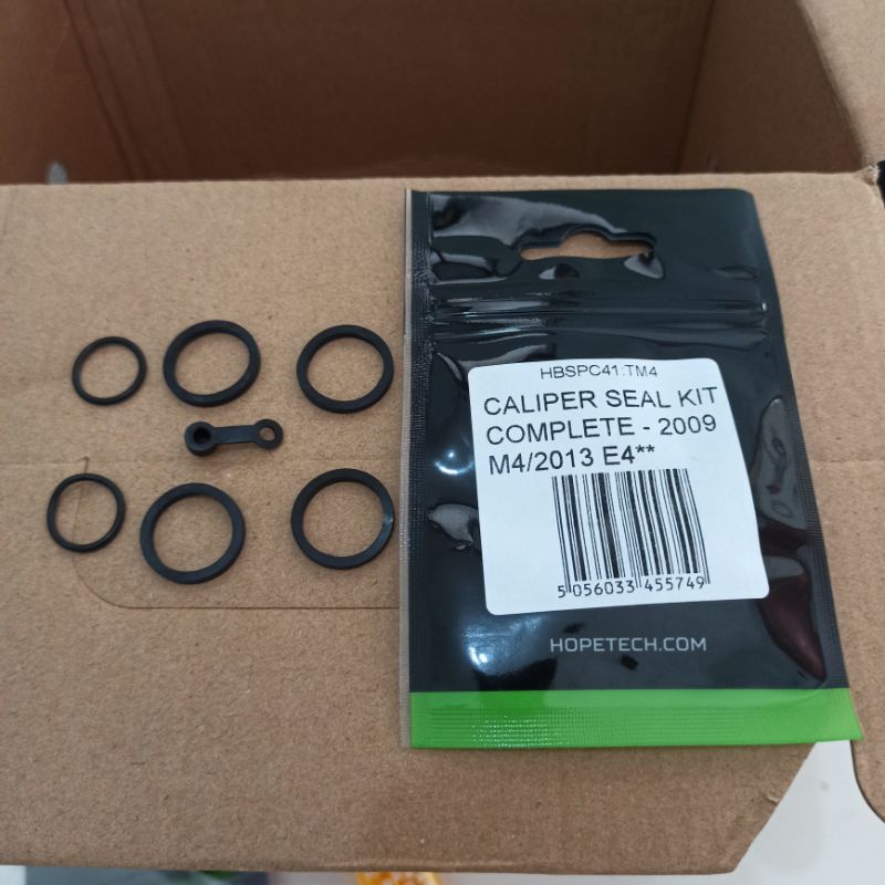 ชุดซีลคาลิปเปอร์ Hope M4 E4 Rebuild 4 Piston Hope Caliper Kit
