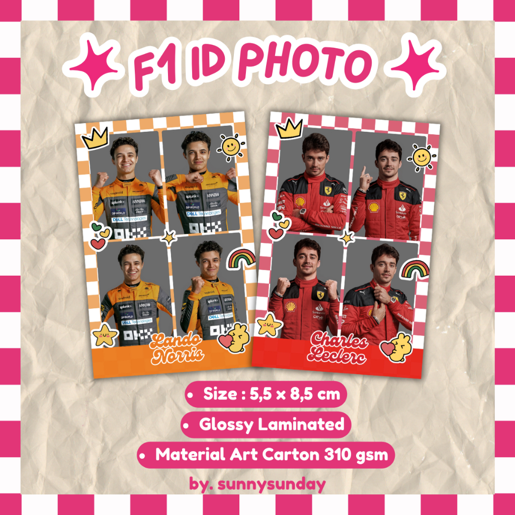 [CHECK SLIDE 3] รูปถ่าย ID Formula One Merch Driver F1