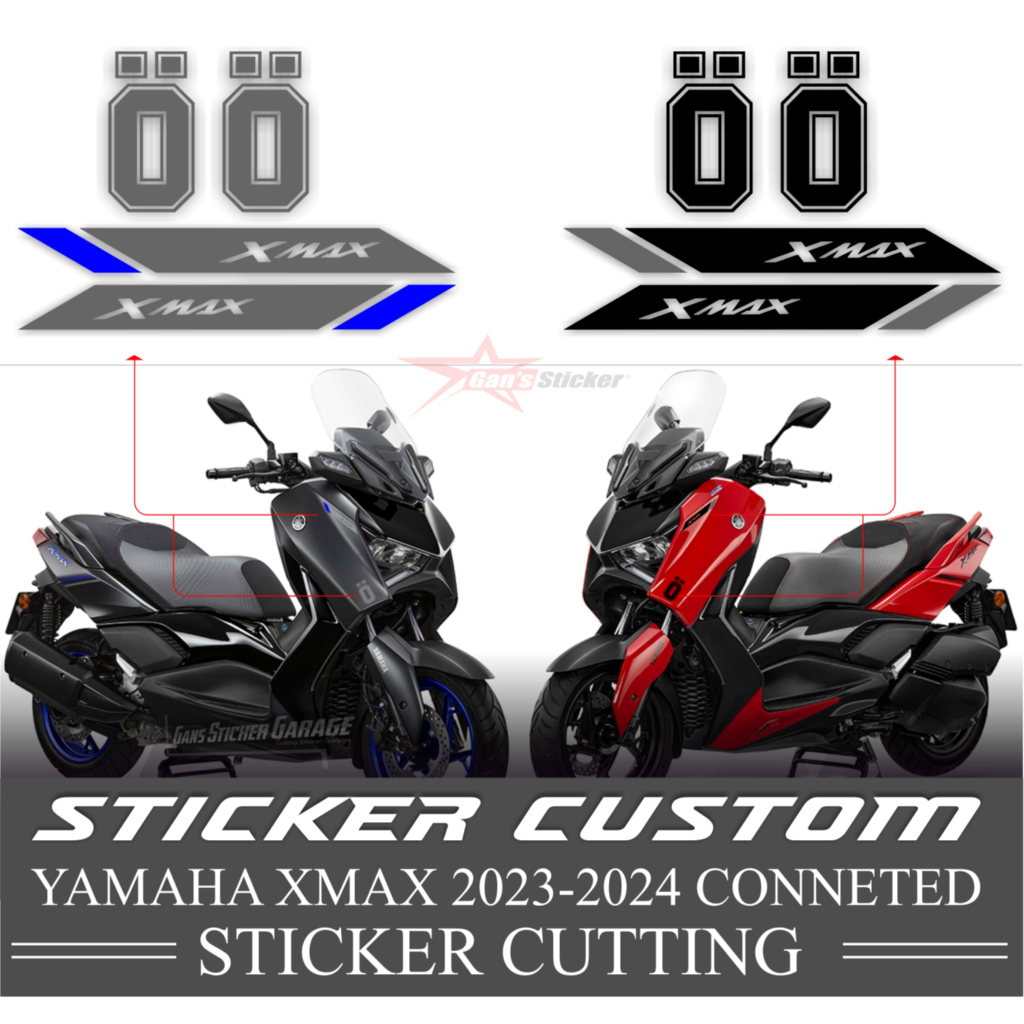 สติ๊กเกอร์ YAMAHA XMAX 2023 2024 YAMAHA XMAX CONNECTORED อุปกรณ์เสริม YAMH XMAX 2023 2024