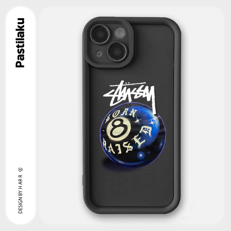 Softcase Tpu Motif Stussy Case iPhone 11 6 7+ 8+ 6+ 7 8 X XS XR XS MAX IP 11 PRO MAX 12 PRO MAX 13 P
