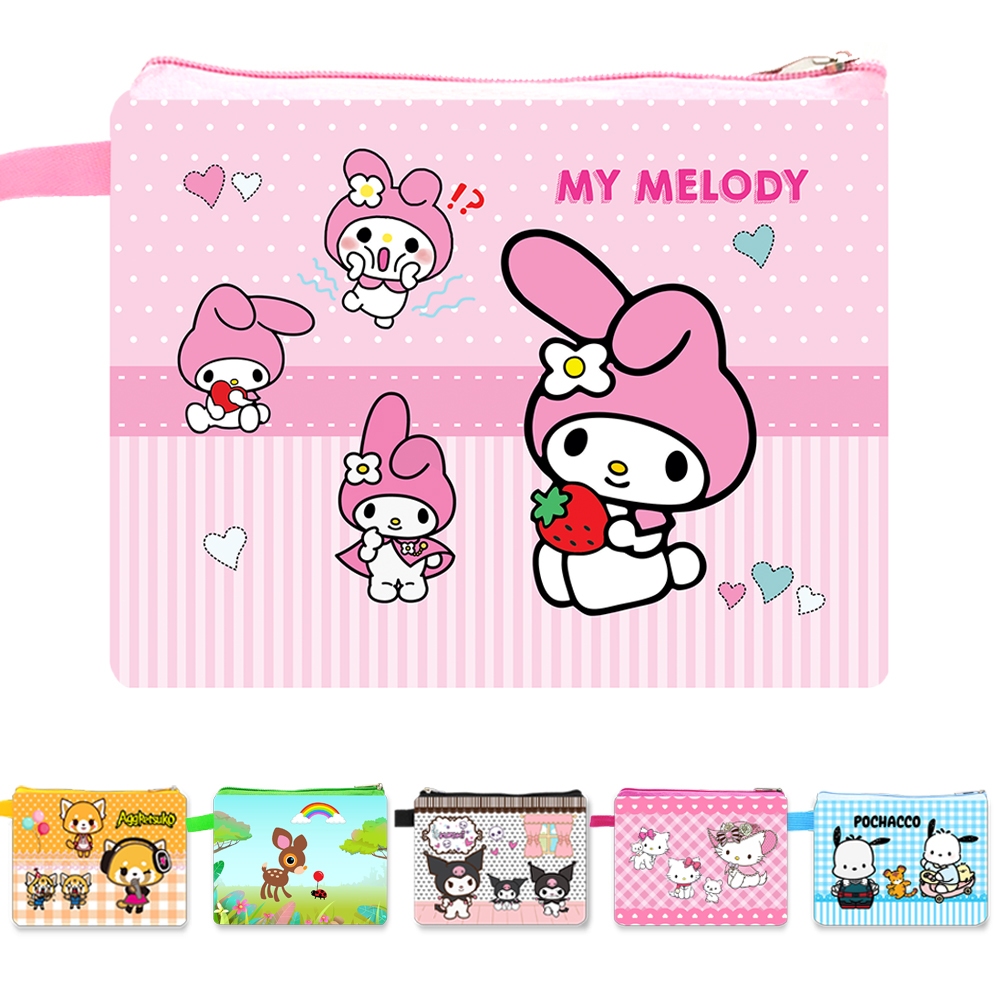 กระเป๋าสตางค์กระเป๋าขนาดเล็ก Sanrio Series ตัวละครสําหรับเด็ก กระเป๋าสตางค์เด็ก ของที่ระลึก ของขวัญวันเกิด
