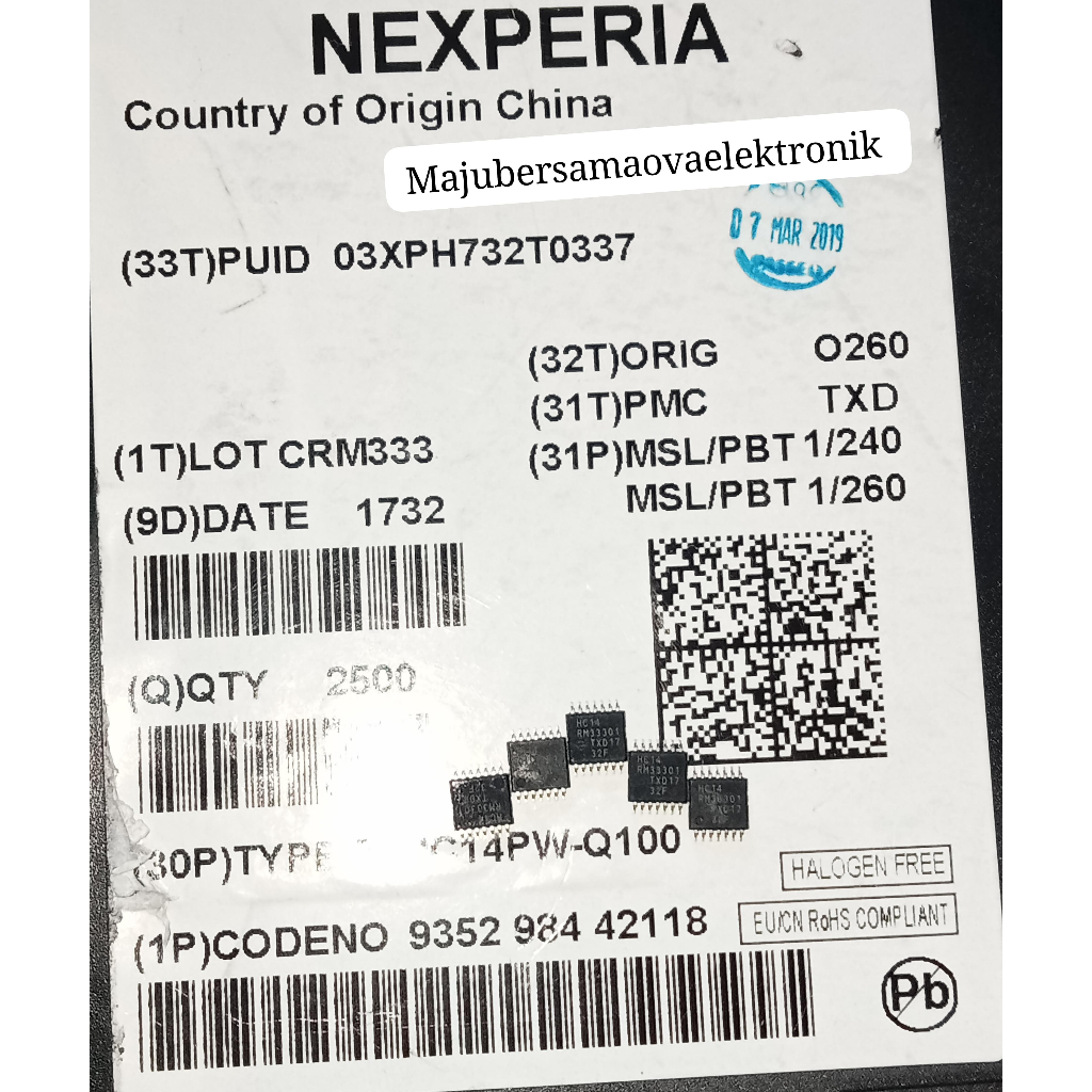 HC14 SN74HC14 SN74HC14PWR TSSOP-14 เดิม