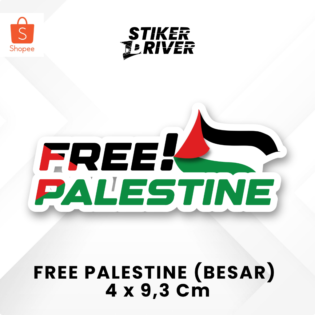 สติ๊กเกอร์ฟีเลนทีนฟรี / PALESTINE LARGE / SMALL MOTORCYCLE CAR HELMET BODY STICKERS