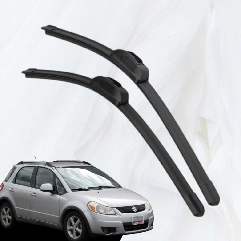 D17 WIPER FRAMELESS FULL RUBBER SUZUKI SX4 X-OVER XOVER SIZE 24" - 14"