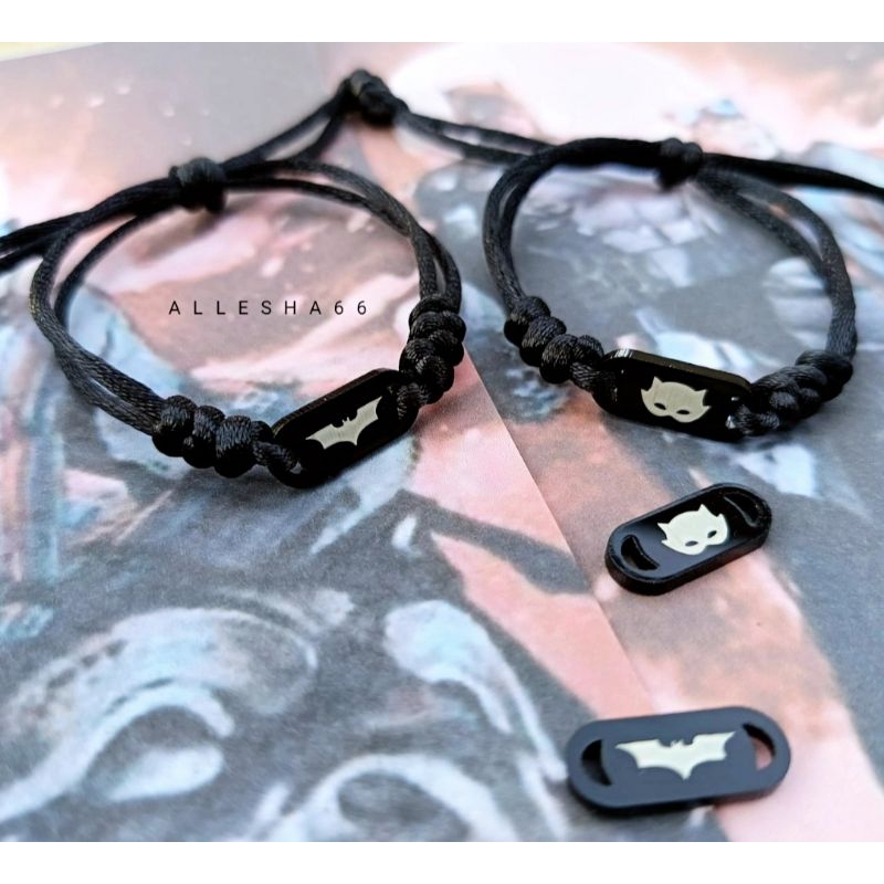 BATMAN & CATWOMEN COUPLE BRACELET ฟรีกล่อง BATMAN BRACELET COUPLE BRACELET STRAP BRACELET FRIENDSHIP