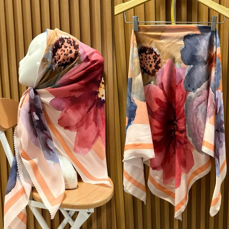 ลายสี่เหลี่ยม HIJAB ลายใหม่ล่าสุด DENAY HIJAB RECTANGULAR HIJAB Motif Premium Voal Veil ลายใหม่ล่าสุด 2024