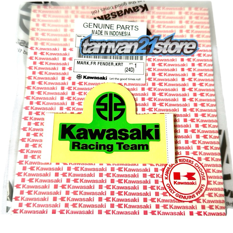 KAWASAKI RACING TEAM KRT โลโก้ใหม่ H2 ZX6R ZX-6R ZX600 สติ๊กเกอร์ EMBLEM ดั้งเดิม