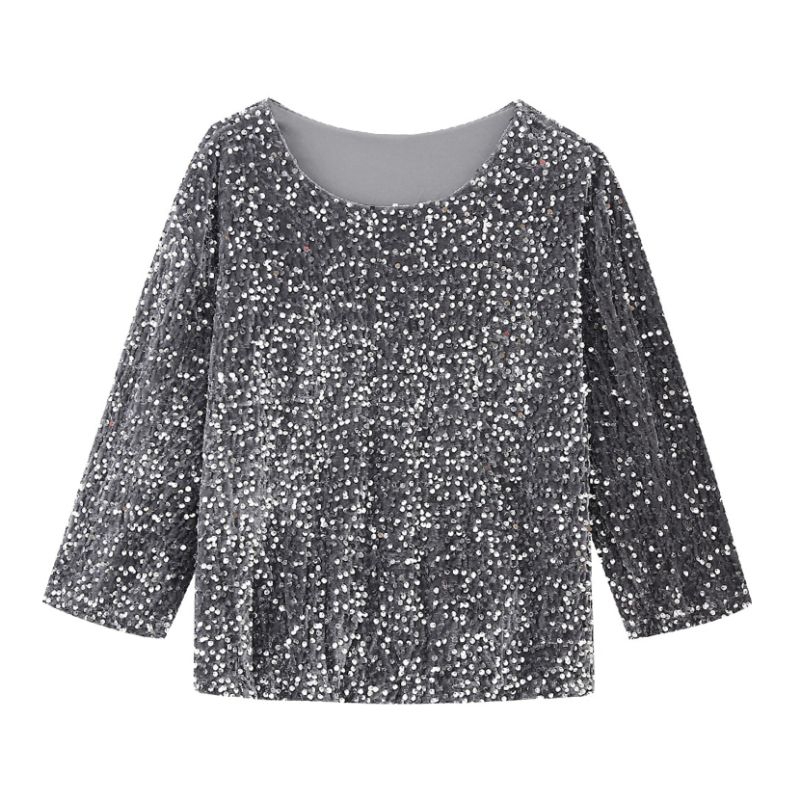 เสื้อเลื่อมสีเทาเข้ม 75159