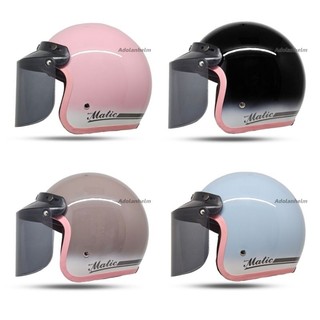 Helm Bogo Gradasi List Pink Matic Flat Visor