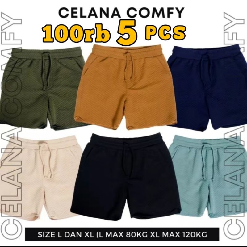 5 ชิ้น BOARDSHORT PANTS COMFY PANTS / กางเกงเพชร