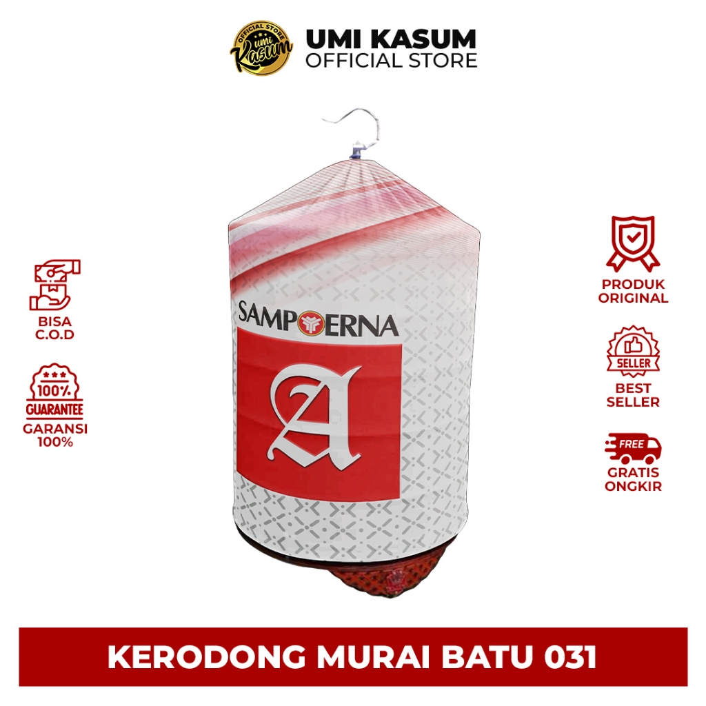 Kerodong Murai Batu สองชั้น Sampoerna ทางเลือกของ Umi Kasum | Krodong Murai Motif MB 031