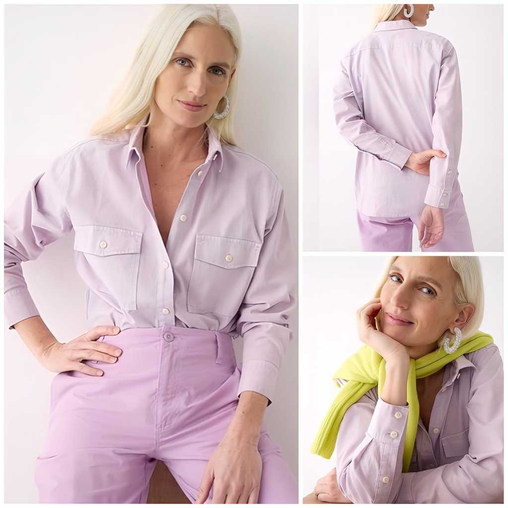 KEMEJA J.Crew Garment-Dyed Chambray Shirt