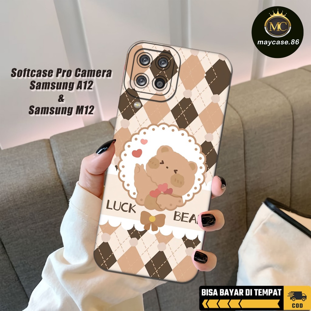 เคส HP MAYCASE.86 Samsung A12/M12 - เคส Samsung A12/M12 BEAR Motif - Samsung A12/M12 Softcase - Phon