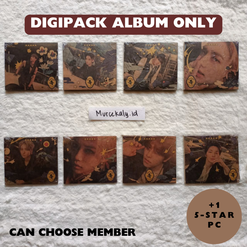 [หุ้นล่าสุด] [ALBUM ONLY + 5-STAR PC] STRAY KIDS 5-STAR DIGIPACK VERSION ALBUM เฉพาะ UNSEALED/OPENED
