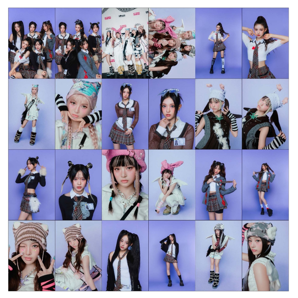 MINI STICKER NEWJEANS NEW YEAR ROCKIN EVE 2024 CHROMO (CONTENTS: 24 ชิ้น) สติ๊กเกอร์ IDOL KOREA JPOP