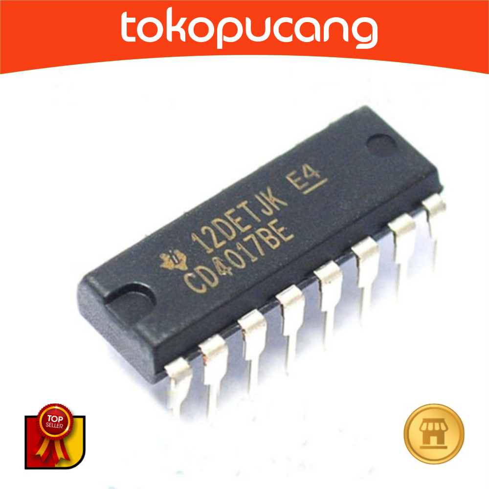 IC CD4017 CD4017BE 4017 IC DIP-16 DECADE COUNTER DIVIDER AF70