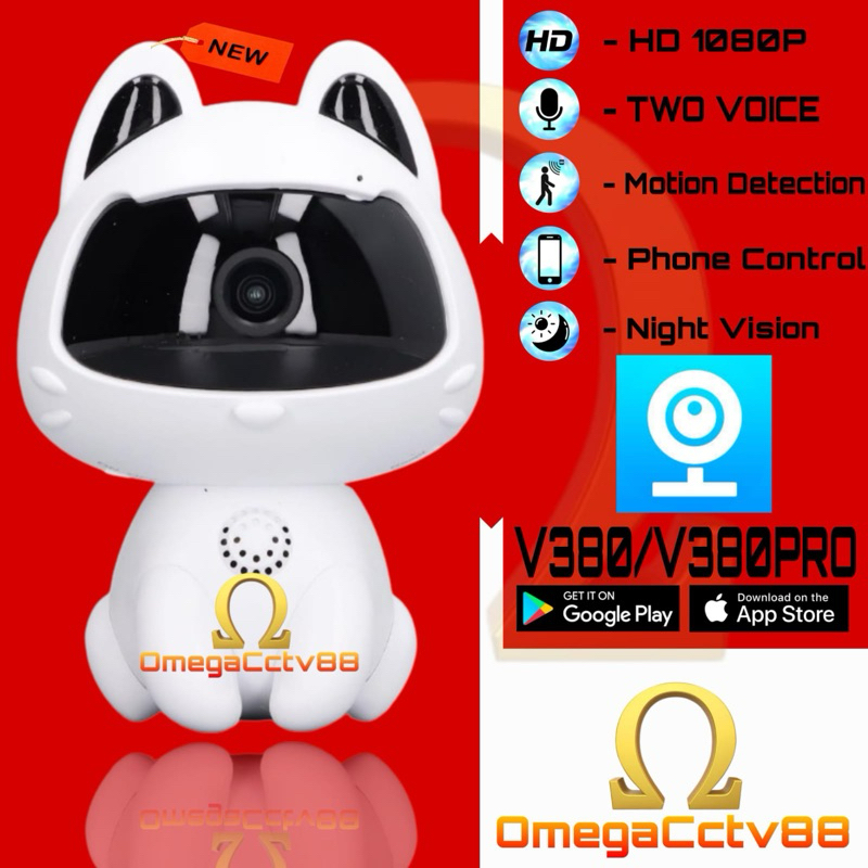 กล้อง IP 8Mp WIFI กล้องวงจรปิด V380Pro สมาร์ท Wifi กล้อง HD1080P k9 กล้อง IP ไร้สาย APP ควบคุม-nya