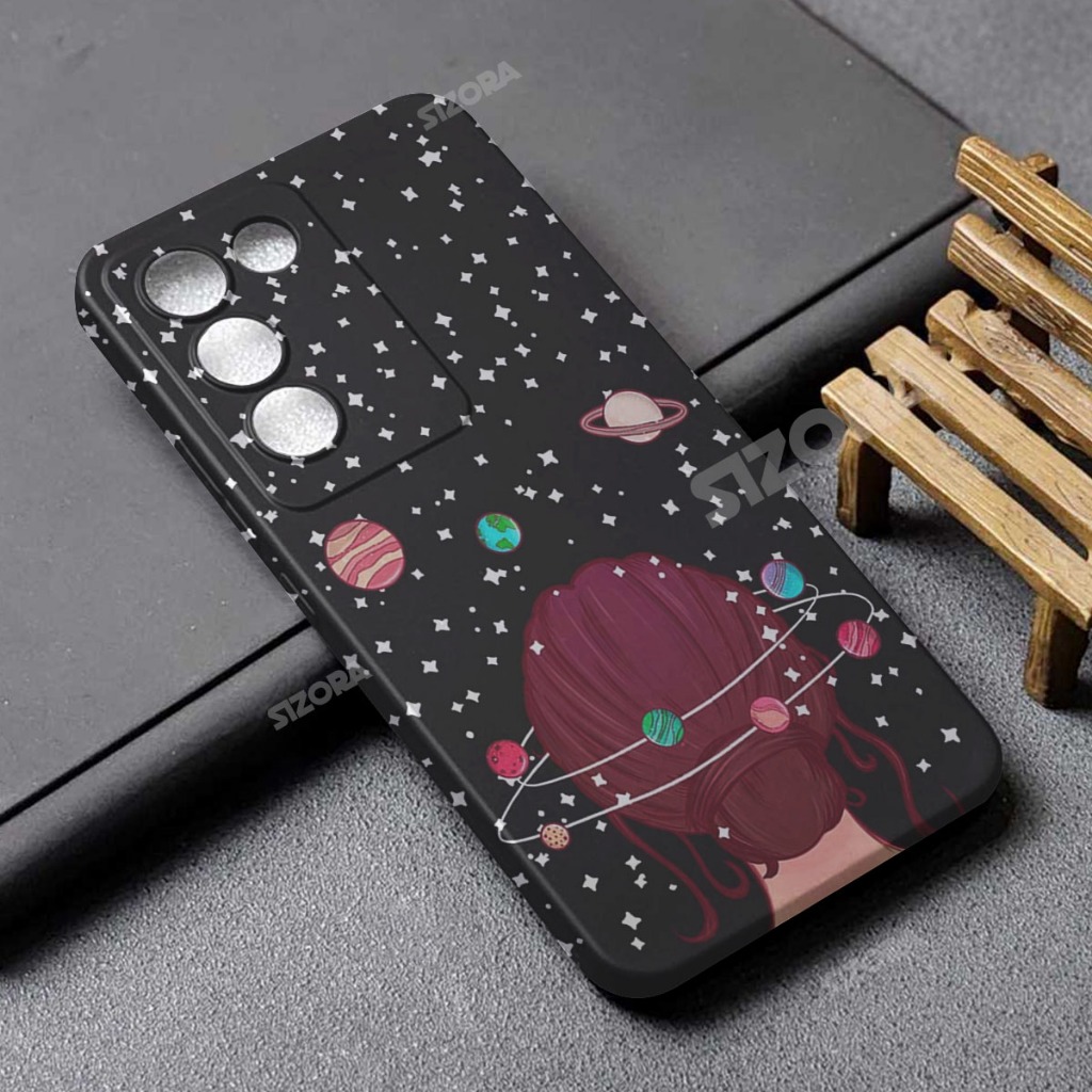 SIZORA OFFICIAL - DN9- เคส HP สําหรับ VIVO Y100 5G DONUT PICTURE SOFTCASE HARDPHONE