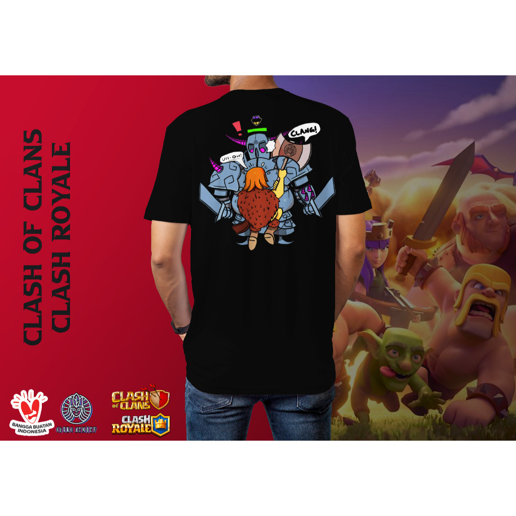 เสื้อยืด Clash of Clans Clash Royale Pekka vs Valkyrie