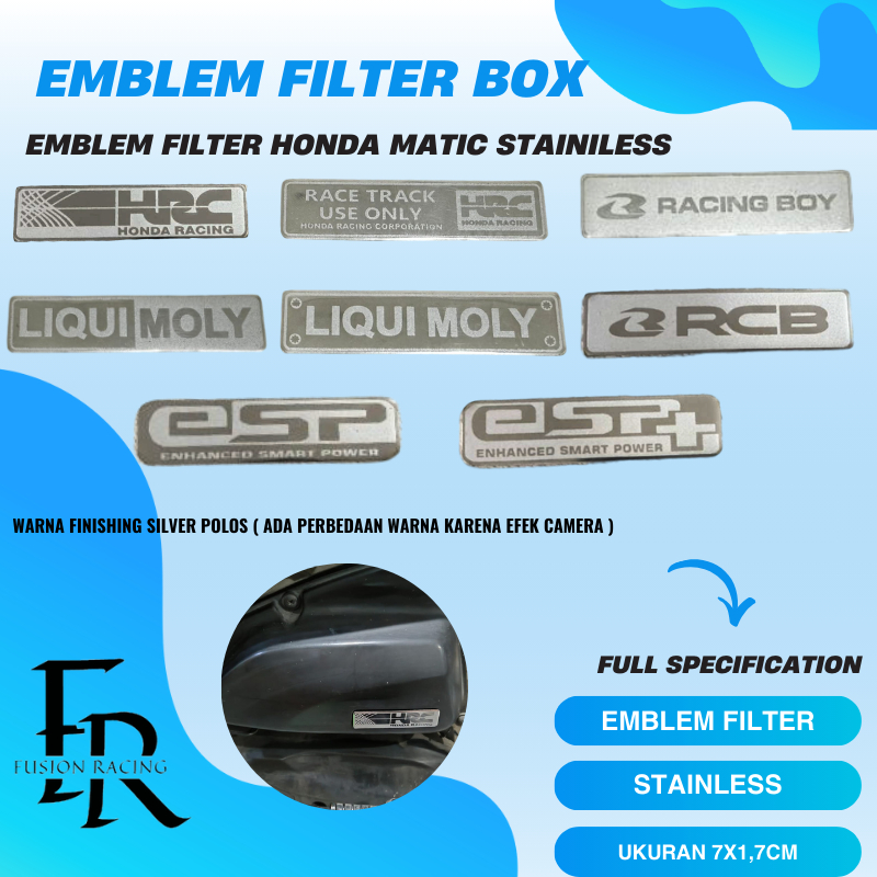 กรองสัญลักษณ์ HONDA MATIC BEAT VARIO PCX STAINLESS
