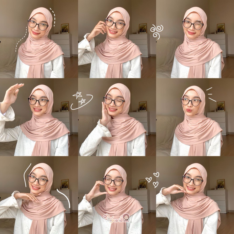 Ohhijab - เสื้อแข่งสําเร็จรูป Curve Pashmina (Syari)