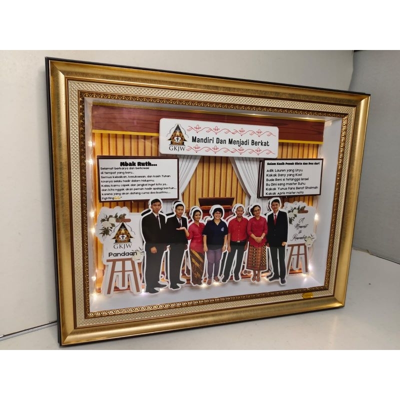 3D SCRAPBOOK POPUP FRAME DOWARD 300*40*4