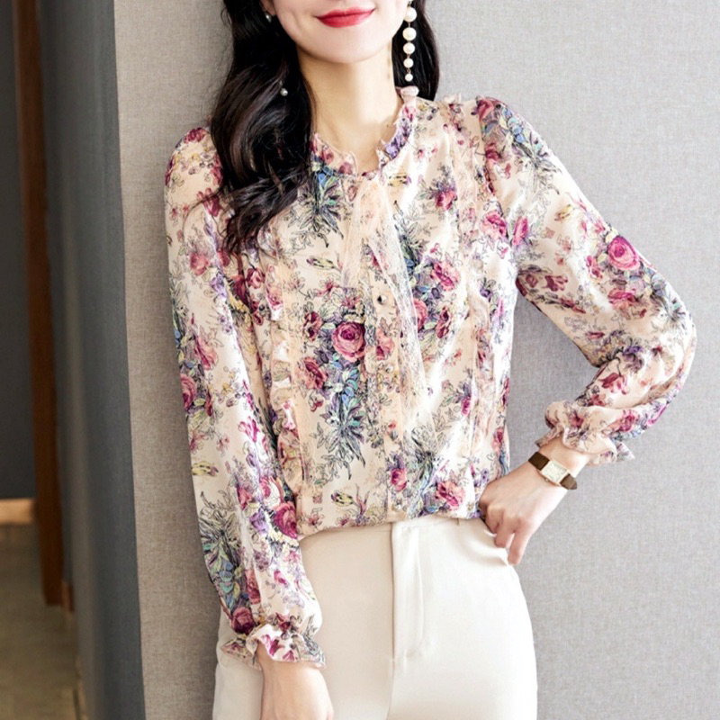 ANONA VINTAGE PREMIUM KOREAN IMPORT BLOUSE