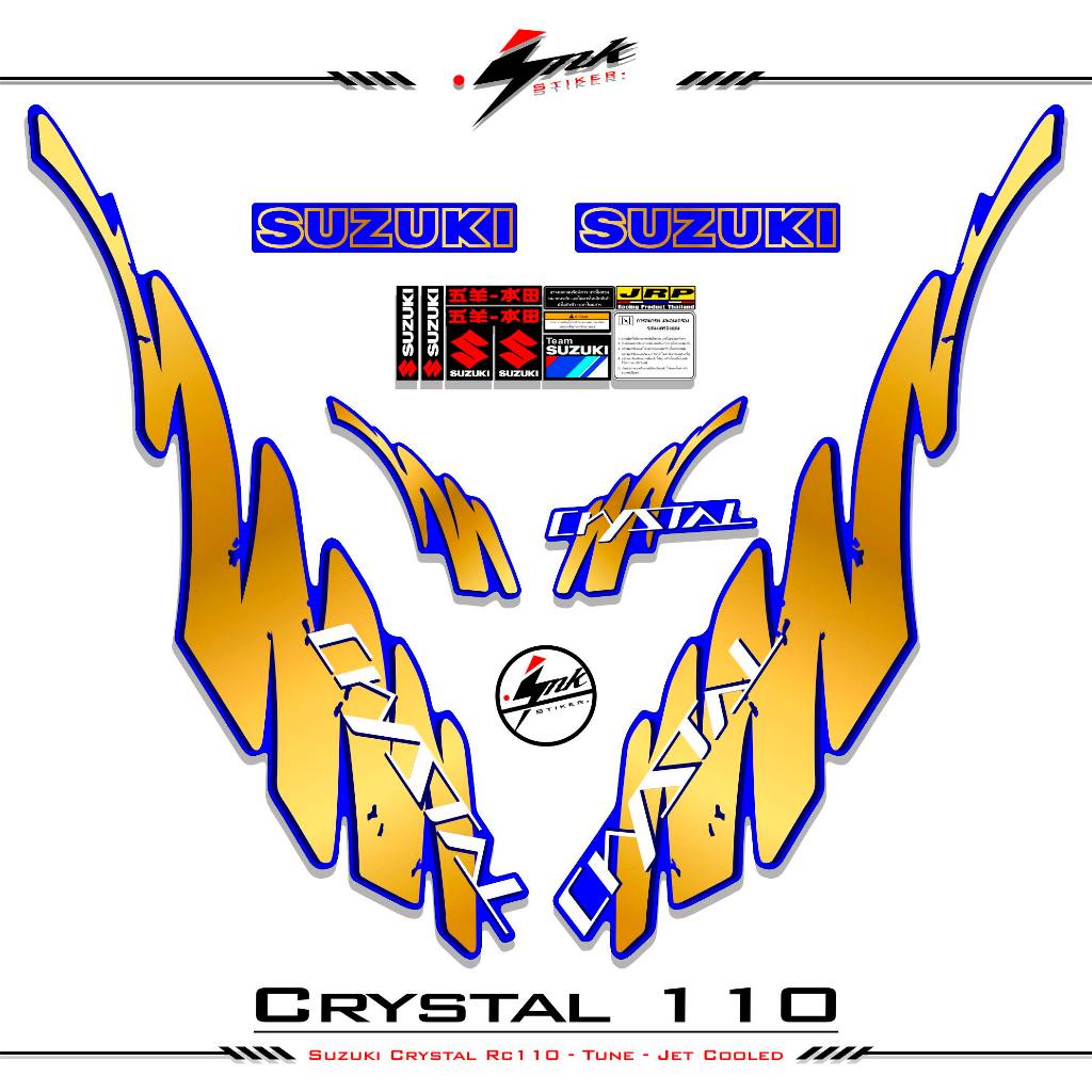 Suzuki Crystal 1995 Striping Crystal Tune Sticker Suzuki Crystal Tune Jet Cooled Ink 4 Motif Stripin
