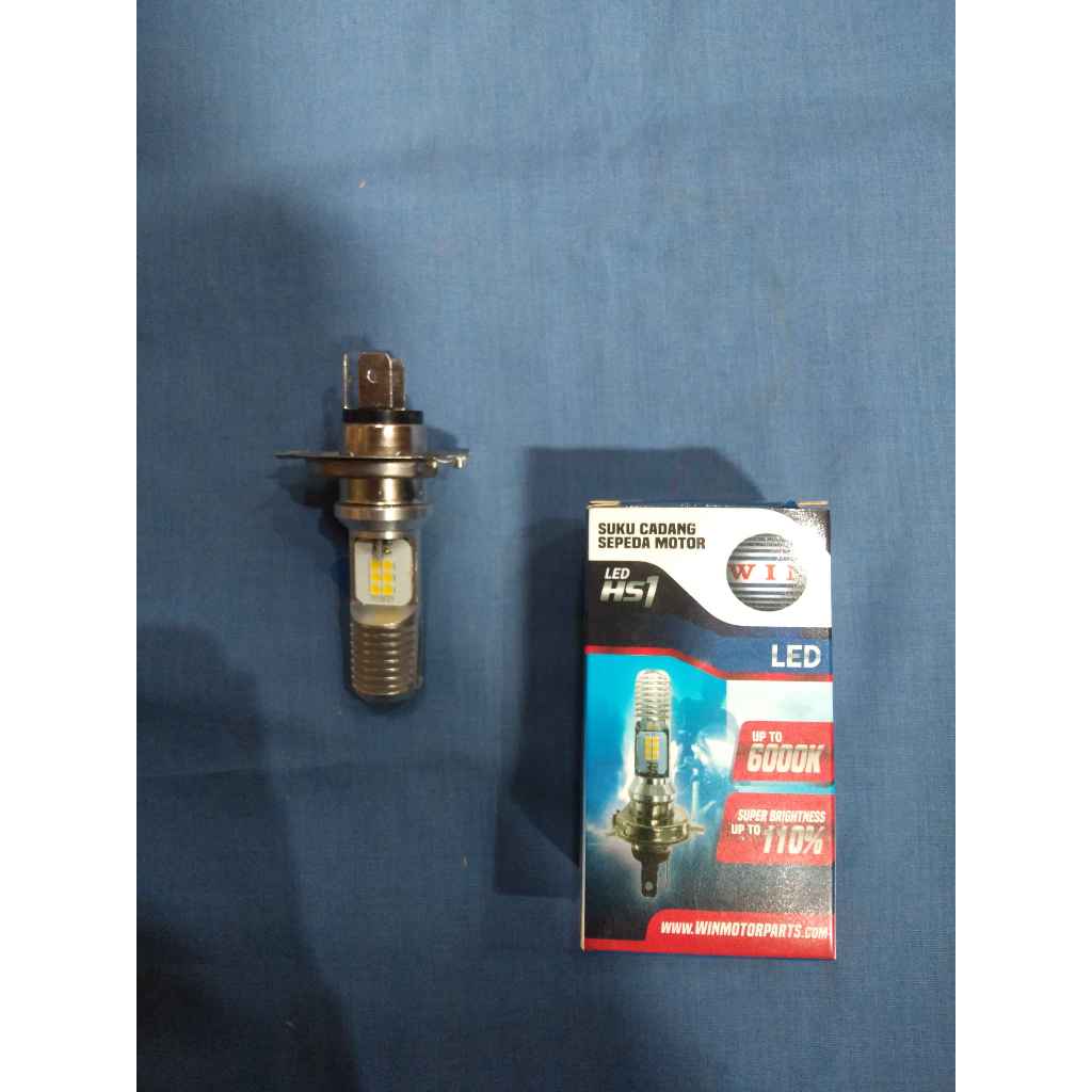 LED HEADLIGHT DOP BULB VISION SCOOPY CARBON SCOOPY FI SOCKET TYPE H4 WIN BRAND