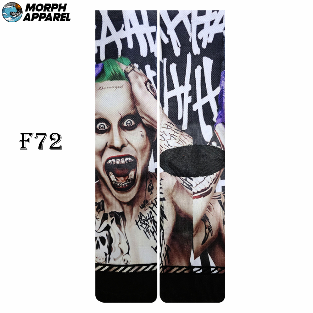 Joker HaHa Full Print Socks - No. F72 - Morph.Apparel