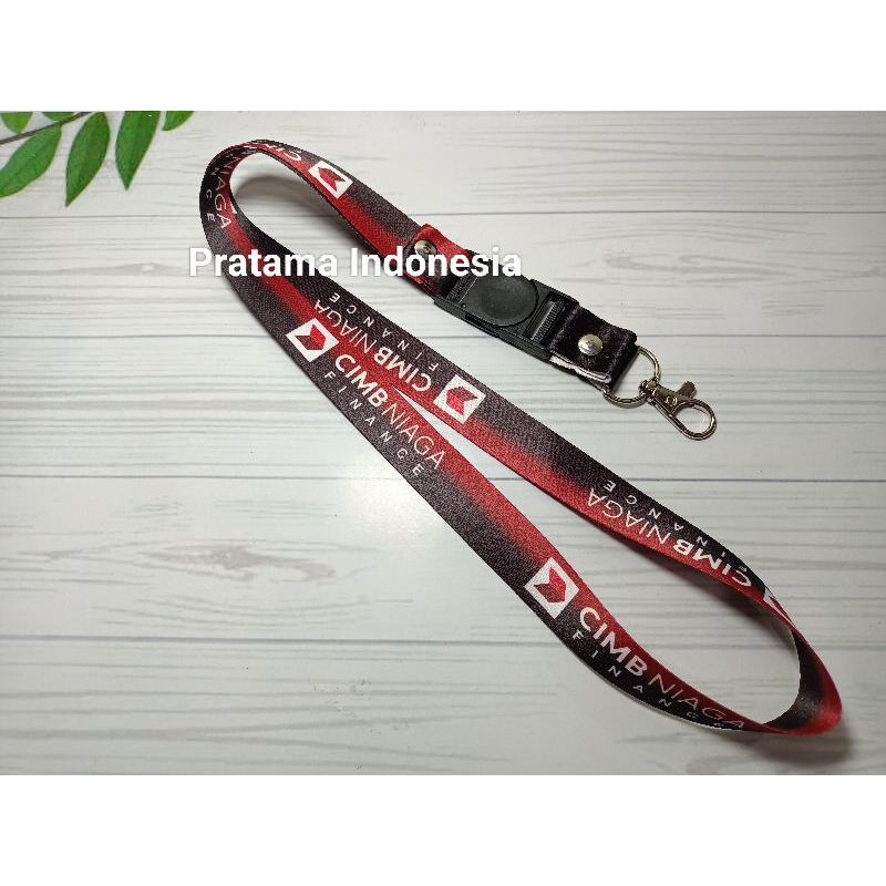 Hitam MERAH New CIMB Finance Black Red Rope คุณภาพดีที่สุด