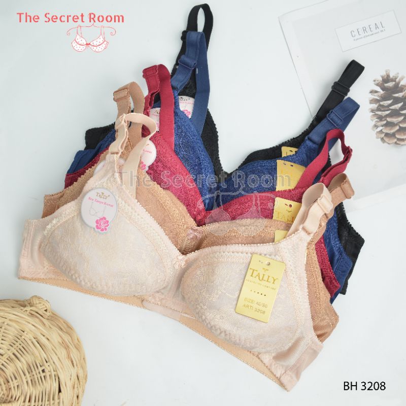 SALLY BRA BH 3208 I CUP CI VERY THIN FOAM I WIRELESS I HOOK 2 I SIZE 38 - 44