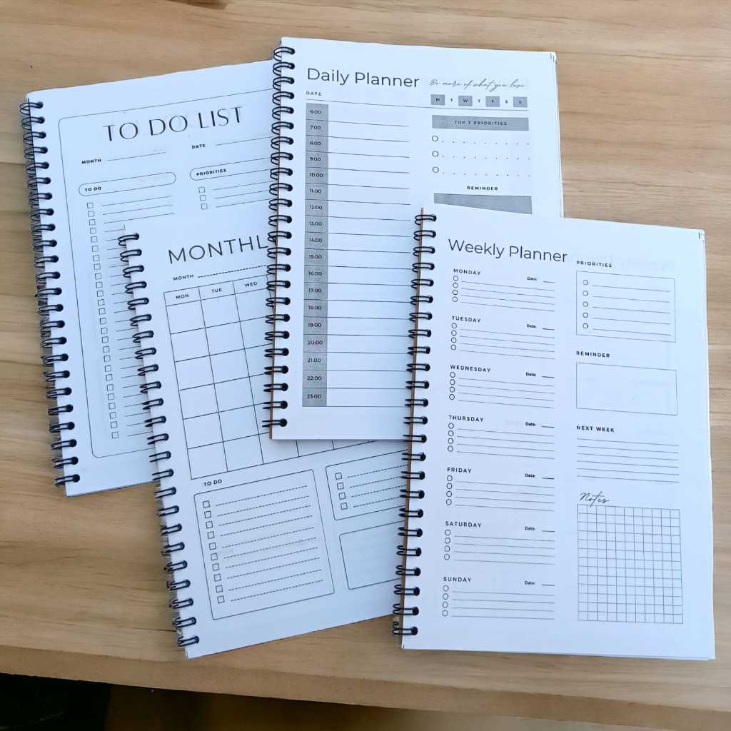 [SPIRAL] DAILY PLANNER/WEEKLY PLANNER/MONTHLY PLANNER/TO DO LIST/DIARY PLANNER/NOTEPAD/NOTE