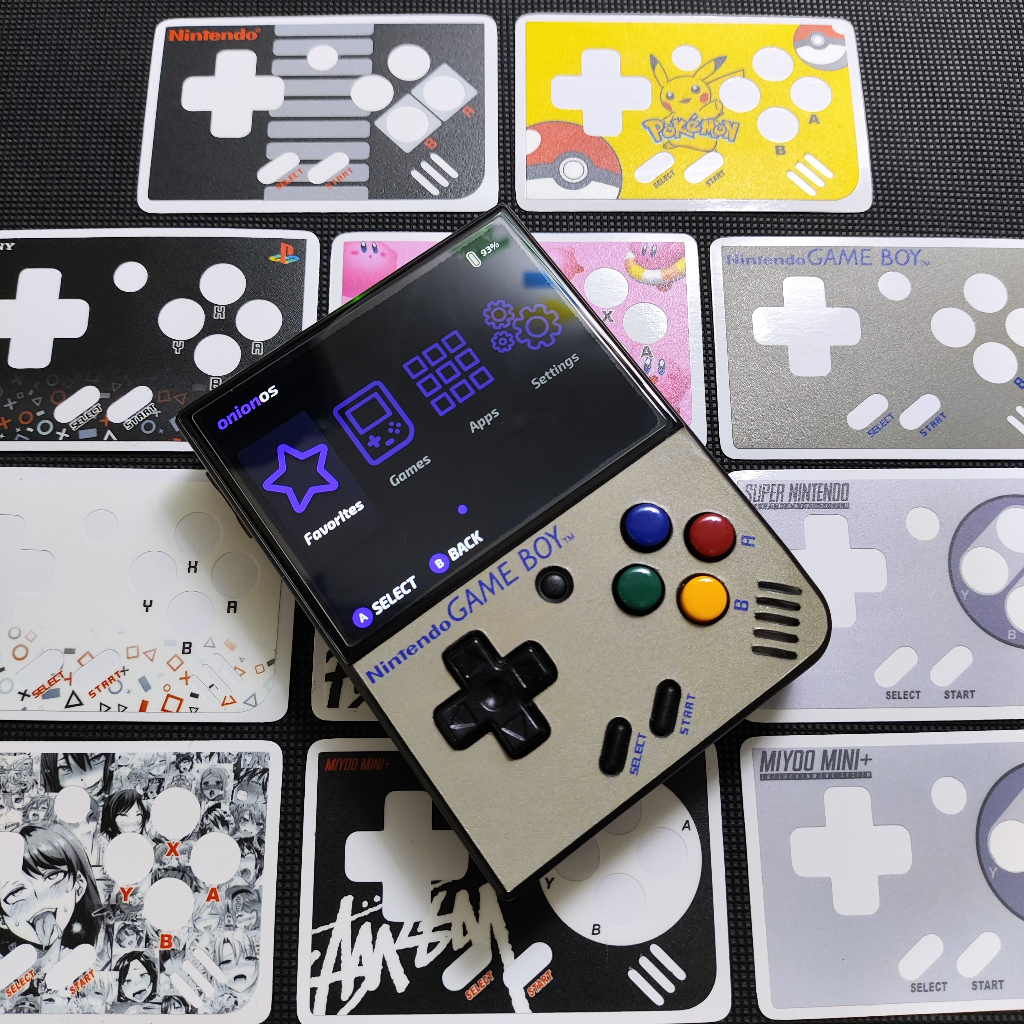 Miyoo Mini Plus สติกเกอร์รูปลอกระดับพรีเมียม